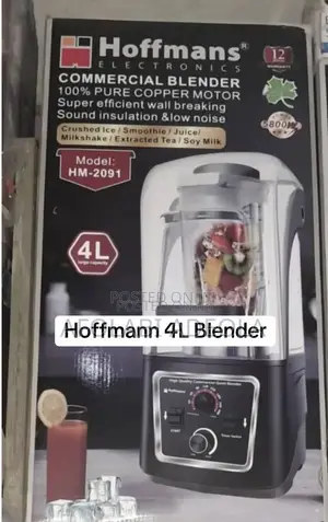 Hoffman 4L Commercial Blender - Brand New