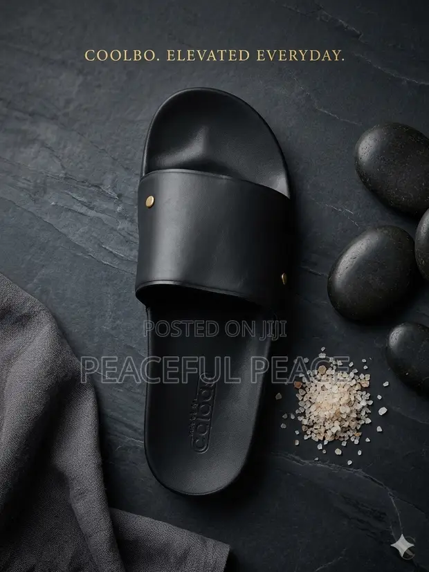 Adidas Slides Na Maza masu Kyau - Baƙi - 1