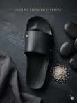 Adidas Slides Na Maza masu Kyau - Baƙi - 1