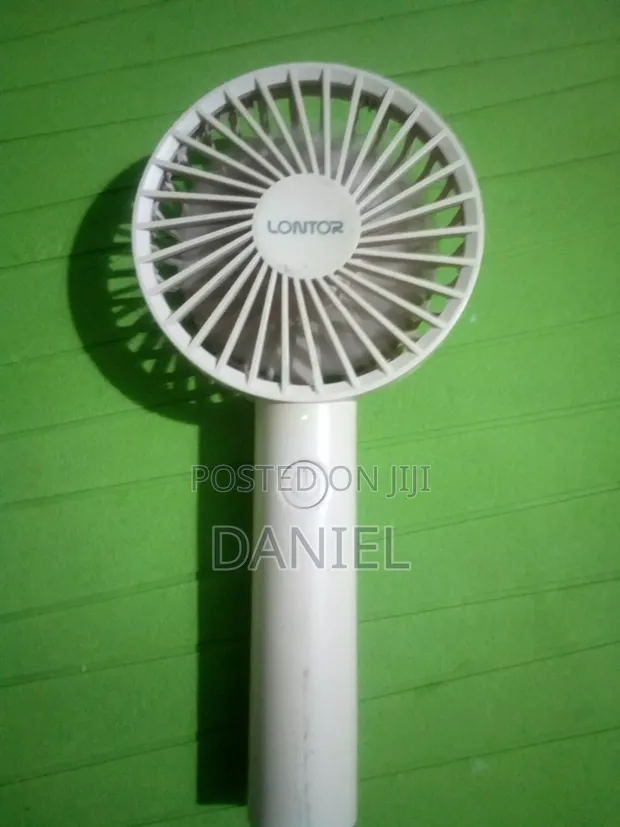 Portable Lontor Rechargeable Electric Fan - Pink - 1