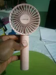 Portable Lontor Rechargeable Electric Fan - Pink - 2