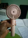 Portable Lontor Rechargeable Electric Fan - Pink - 4