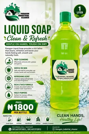 Multipurpose Liquid Soap - Thick & Foamy