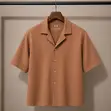 Plain Vintage Shirt - Baki, Girman XL - 5