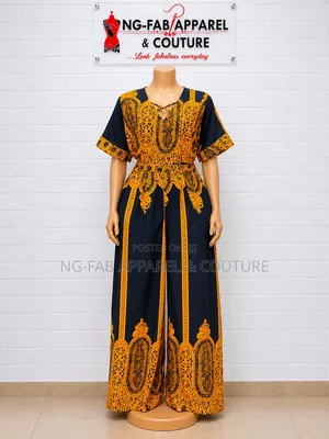 Kyakyawar Jumpsuit Daga Chiffon - Baƙi