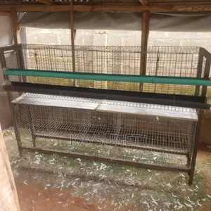 2 Single Battery Cages for 30 Chickens Each