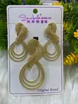 Luxury Jewelry Set: Necklace, Bangles, Earrings - 1