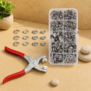 200 Sets Snap Button Kit with Pliers Tool