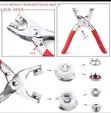 200 Sets Snap Button Kit with Pliers Tool - 2