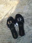 Women's Authentic Leather Flats - Black - 4
