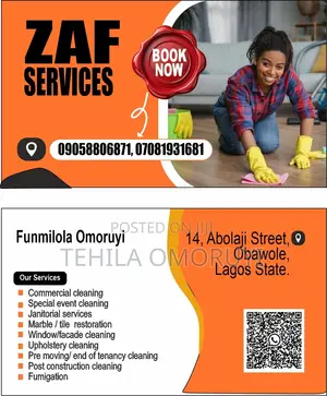 Zaf Services: Specialized Cleaning Services in Lagos