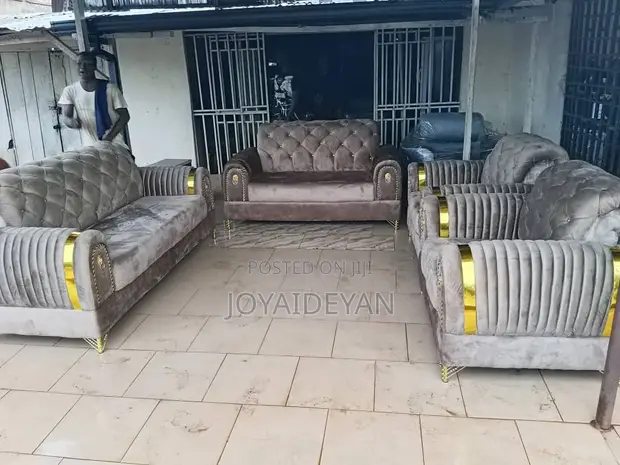 Standard Sofa Set - Brown Velvet - 1