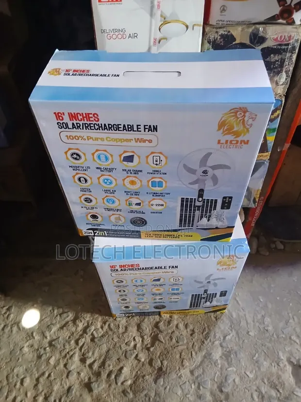 25W Fan Mai Sake Yin Caji Ta Hanyar Hasken Rana Tare Da Kwali Na Rana - 1
