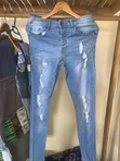 Daban-daban Jeans da Wando na Mata - 2