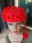 Crochet Shoes - Red - 1