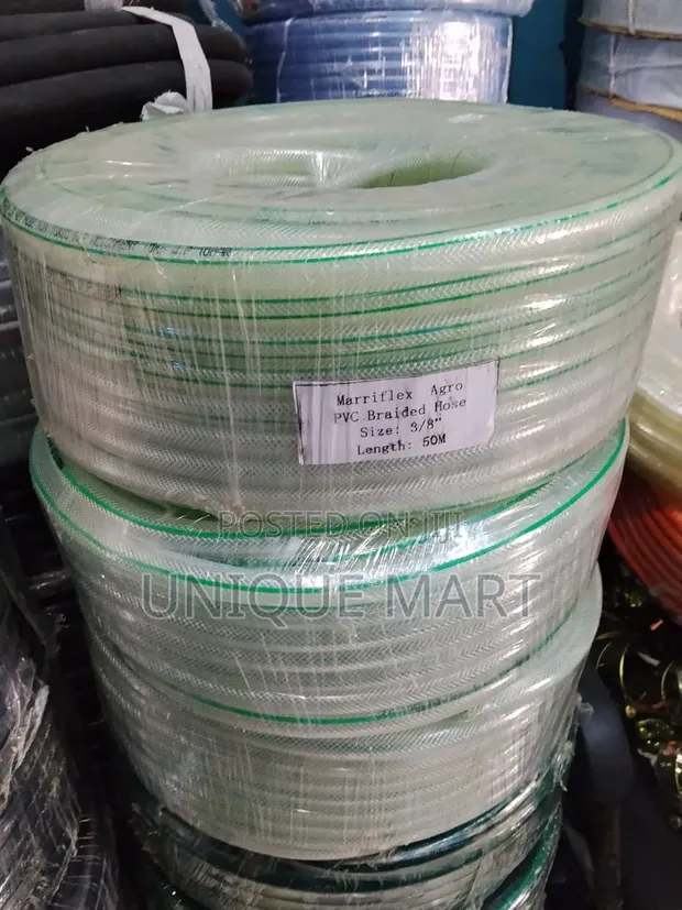 3/8" Food-Grade Braided Hose, 50 Meters - 1