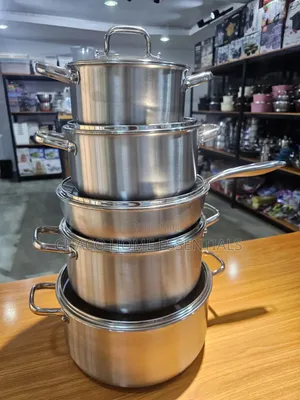Tri-Ply 316 Titanium Honeycomb Pot Set