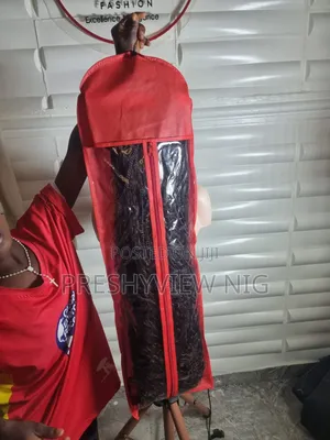 Big Wig Bag for Long Wigs - Red