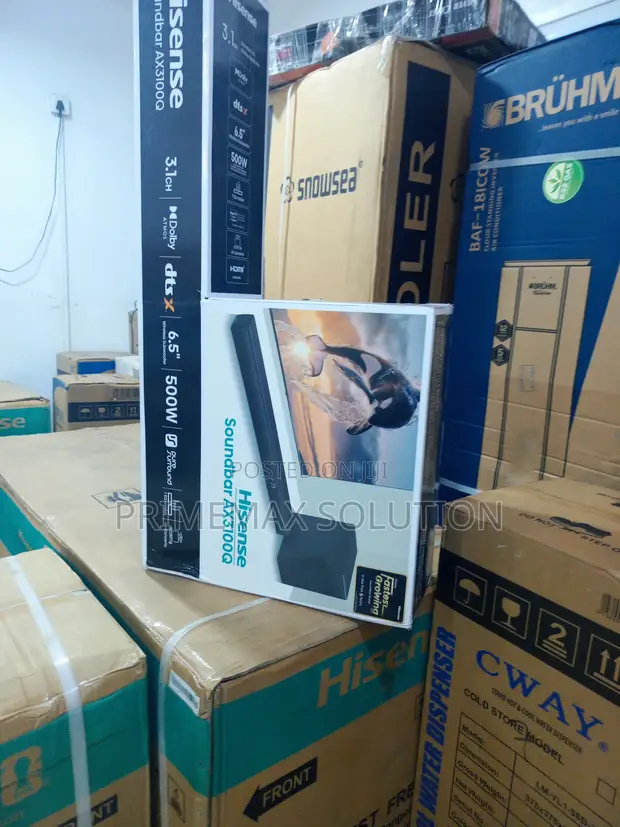 Hisense 500W 3.1CH Soundbar Mai Girman Sauti Tare da Wireless Subwoofer - 1