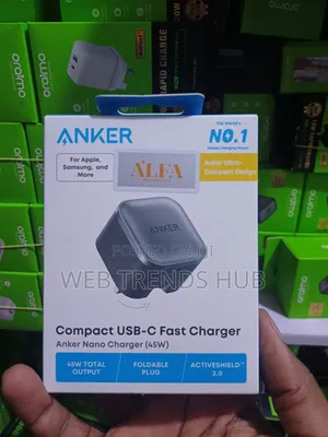 Anker Nano 45W USB-C Fast Charger - Foldable Plug