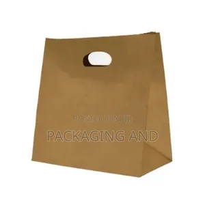 A4 Landscape Kraft Paper Bag - Die-Cut Handle