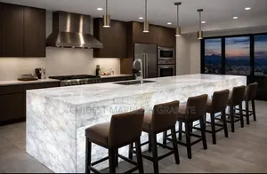Marble Countertops and Kitchen Cabinets