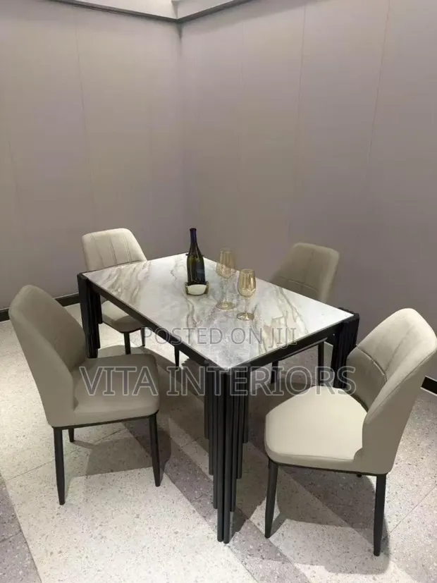 Home Interiors Square Dining Set (4 Seater) - 1