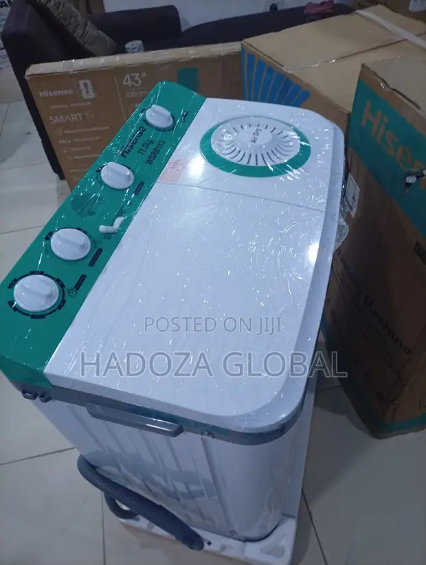 Hisense 11KG Mashin Wanki Mai Kwalaye Biyu da Injin Bushewa - 1
