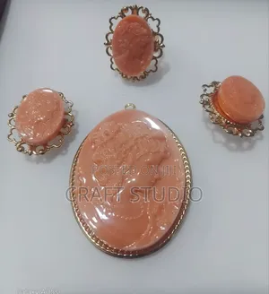 Fashion Jewelry Pendant - Red, Orange, Gold