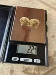 Gold Earrings and Ring Available - 1