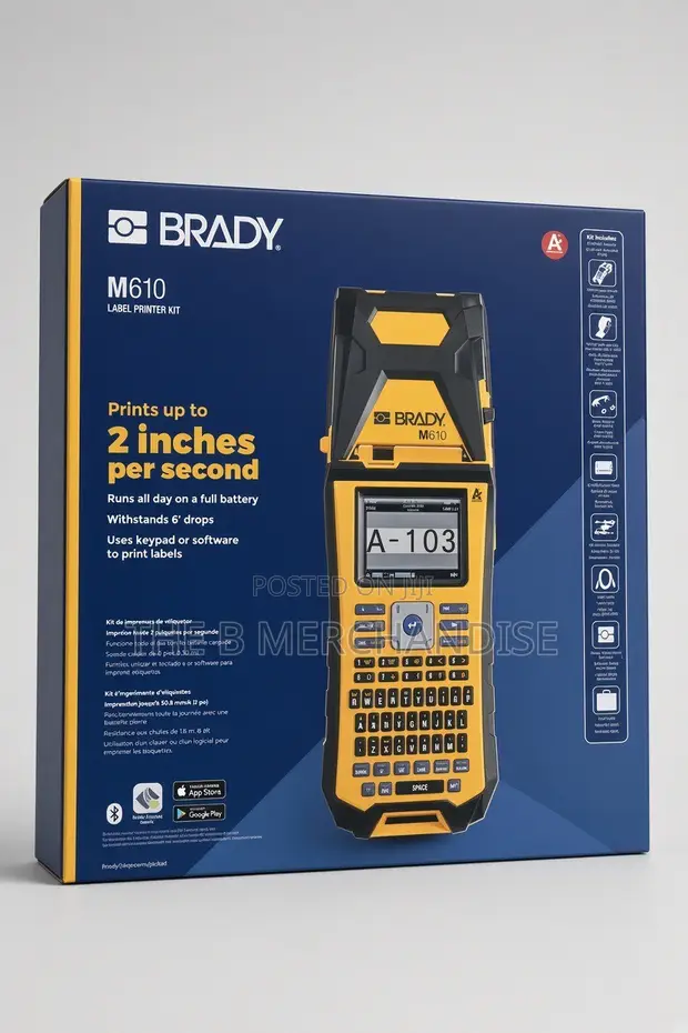 Brady M610 Handheld Label Printer Kit - Sabon Kayayyaki - 1