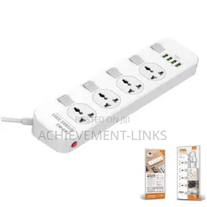 LDNIO Surge Protector - 4 Plugs, 4 USB 3.0