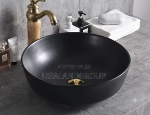 Bristan Black Ceramic Countertop Basin