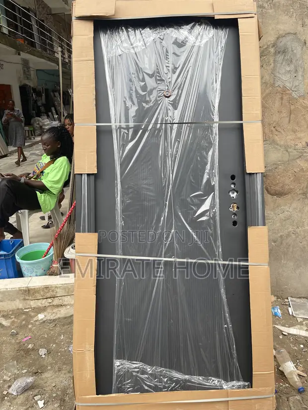 Brand New Steel Security Door 3ft x 7ft with Accessories - 1