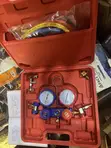 AC Manifold Gauge Set - 2-Valve Refrigeration Charging Kit - 1