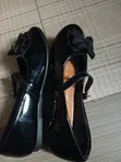 Takalmi Flat Na Yara Mata Launrin Baki Mai Maki - 3