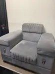 Home Interiors 2-Seater da 1-Seater kujeru tare da Glass Top Center Table - 3
