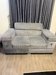 Home Interiors 2-Seater da 1-Seater kujeru tare da Glass Top Center Table - 4