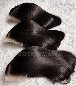 10" 5x5 SDD Bone Straight Human Hair