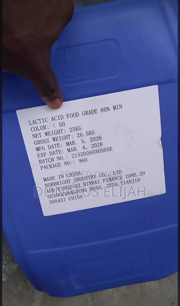 Food Grade Lactic Acid - Industrial Chemical - 1