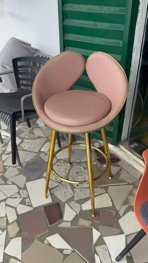 Ingantacciyar Barstool Mai Zoben Zinare - Pink Velvet
