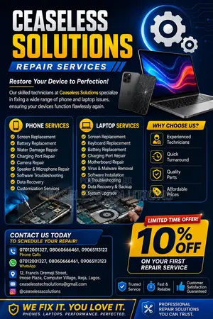 Laptop & Mobile Phone Repair Services in Ikeja