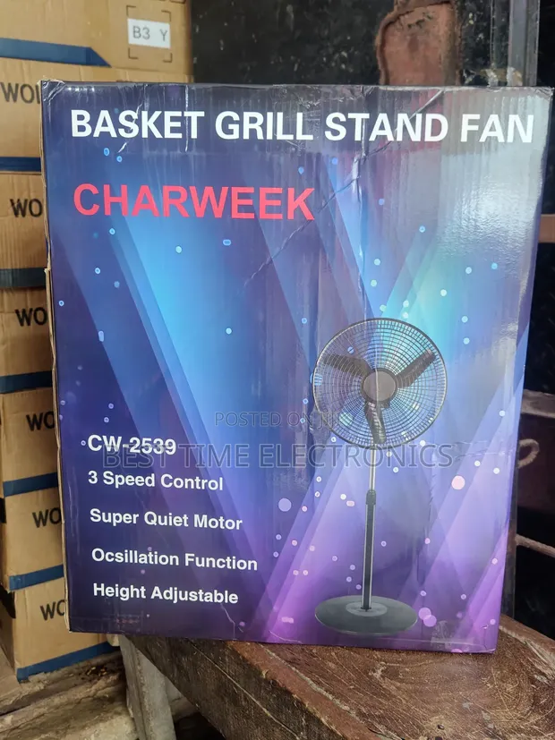 Charweek 18" Stand Electric Fan - 1