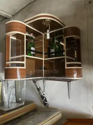 Wall-Mounted Mini Wine Bar Cabinet