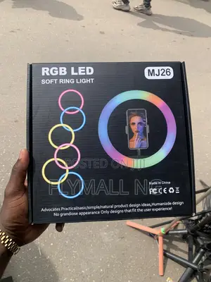 MJ26 10-Inch RGB LED Ring Light with Stand
