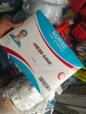 Medi-Line Striped Disposable Nurse Caps (100pcs)
