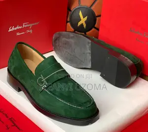 Green Suede Luxury Shoes