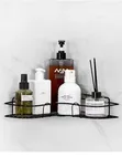 High Quality Steel Angle Toilet/Bathroom Shelf Rack + 2 Hooks - 3