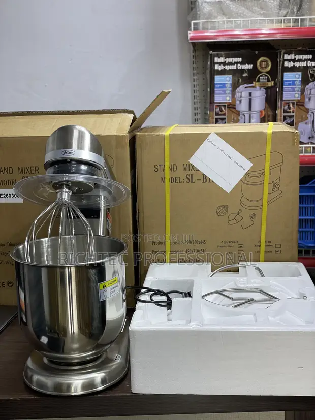 All-Stainless Steel Commercial Stand Mixer - 1