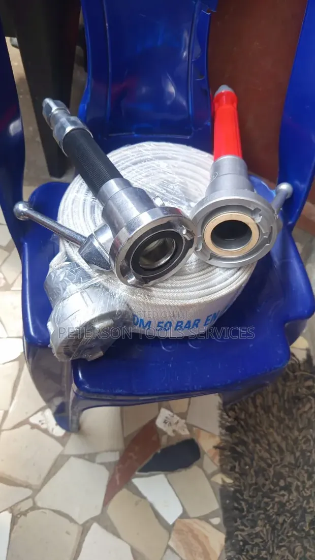 2" Canvas Fire Hose with Nozzle - 1